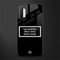 i get butterflies black edition glass case for realme x2 image