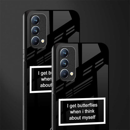 i get butterflies black edition glass case for oppo f19s image-2