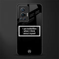 i get butterflies black edition glass case for vivo x70 pro image