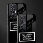 i get butterflies black edition glass case for vivo x70 pro plus image-2