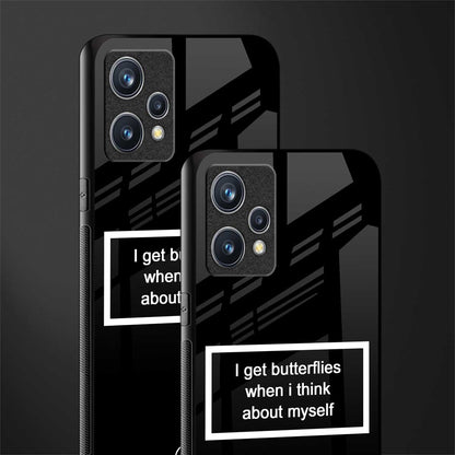 i get butterflies black edition glass case for realme 9 4g image-2
