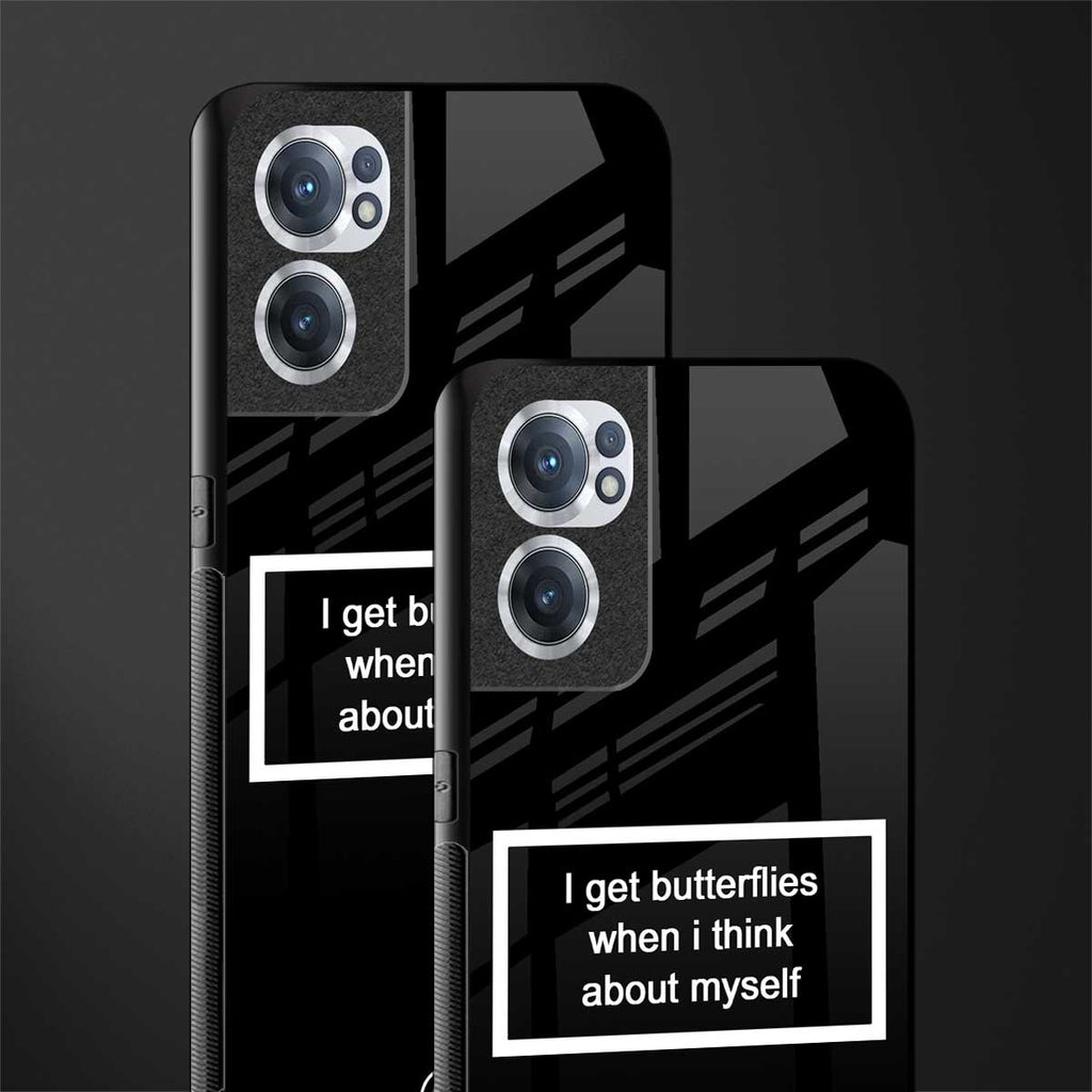 i get butterflies black edition glass case for oneplus nord ce 2 5g image-2