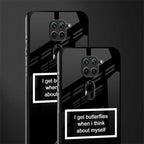 i get butterflies black edition glass case for redmi note 9 image-2