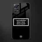 i get butterflies black edition glass case for redmi note 11s image