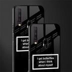 i get butterflies black edition glass case for vivo y12 image-2