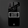 i get butterflies black edition glass case for vivo y15 image