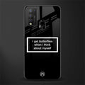 i get butterflies black edition glass case for vivo y50 image