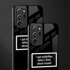 i get butterflies black edition glass case for samsung galaxy note 20 ultra 5g image-2