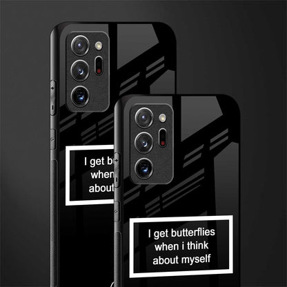 i get butterflies black edition glass case for samsung galaxy note 20 ultra 5g image-2