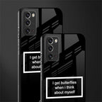 i get butterflies black edition glass case for samsung galaxy note 20 image-2