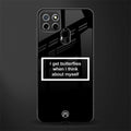 i get butterflies black edition glass case for realme narzo 30a image