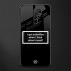 i get butterflies black edition glass case for poco m2 image