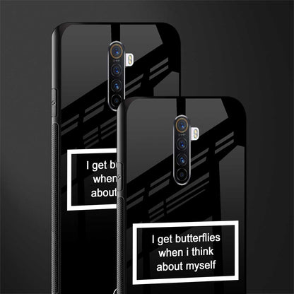 i get butterflies black edition glass case for realme x2 pro image-2