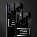 i get butterflies black edition glass case for oppo f15 image-2