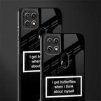i get butterflies black edition glass case for oppo a15s image-2