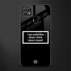 i get butterflies black edition glass case for oppo a15 image