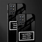 i get butterflies black edition glass case for oneplus 8t image-2