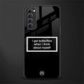 i get butterflies black edition glass case for oppo reno 4 pro image