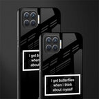 i get butterflies black edition glass case for oppo f17 pro image-2