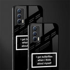 i get butterflies black edition glass case for realme x7 image-2