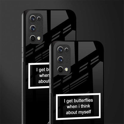 i get butterflies black edition glass case for realme x7 pro image-2