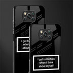 i get butterflies black edition glass case for poco x3 image-2