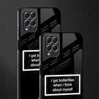 i get butterflies black edition glass case for samsung galaxy f62 image-2