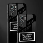 i get butterflies black edition glass case for redmi note 10s image-2