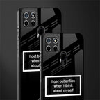 i get butterflies black edition glass case for realme c21 image-2