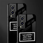 i get butterflies black edition glass case for vivo v21e 5g image-2