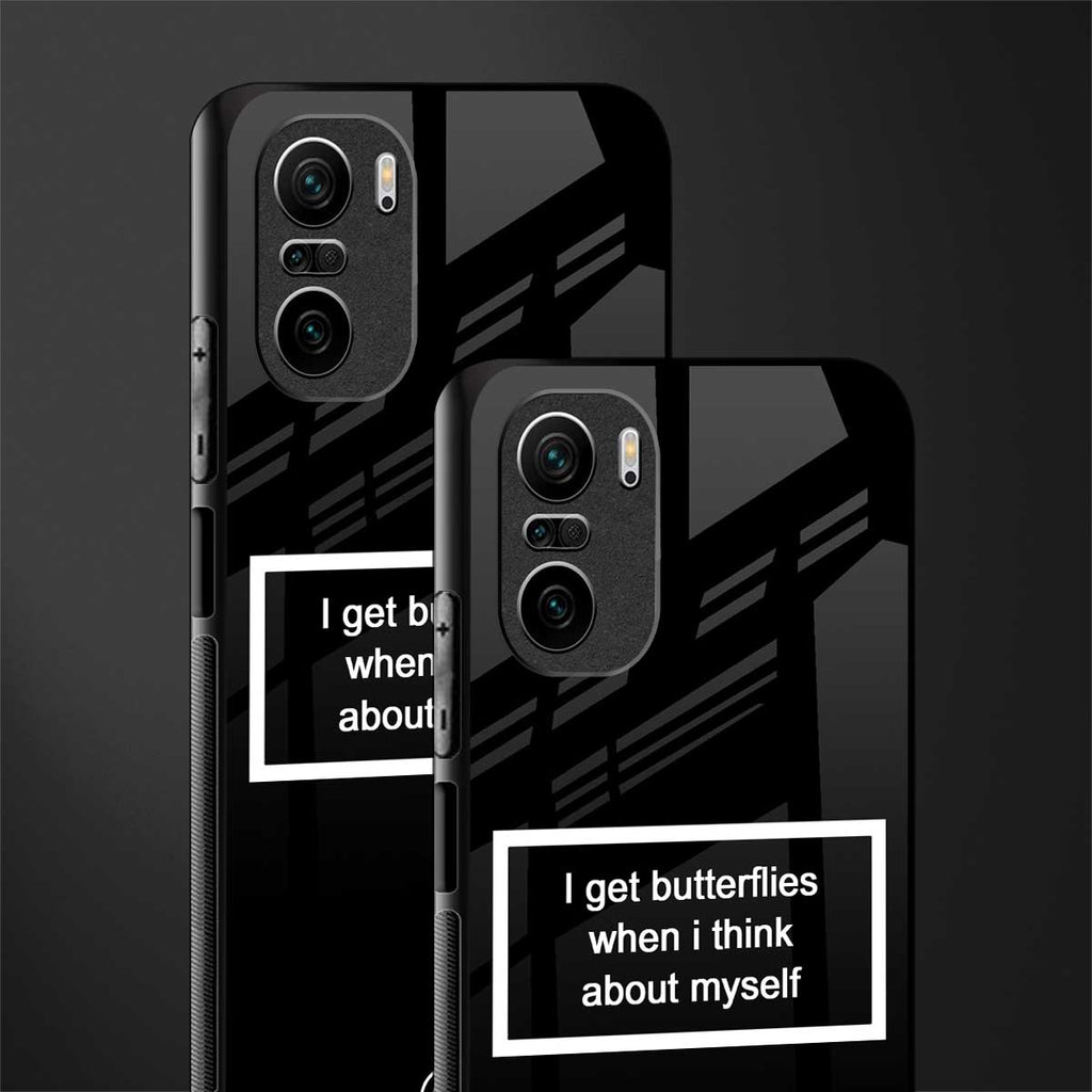 i get butterflies black edition glass case for mi 11x 5g image-2