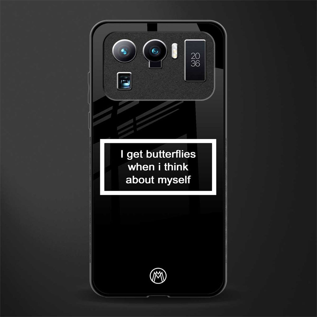 i get butterflies black edition glass case for mi 11 ultra 5g image