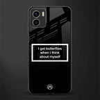 i get butterflies black edition glass case for vivo y15s image