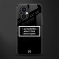 i get butterflies black edition back phone cover | glass case for oppo f21 pro 5g