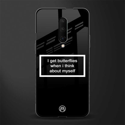 i get butterflies black edition glass case for oneplus 7 pro image