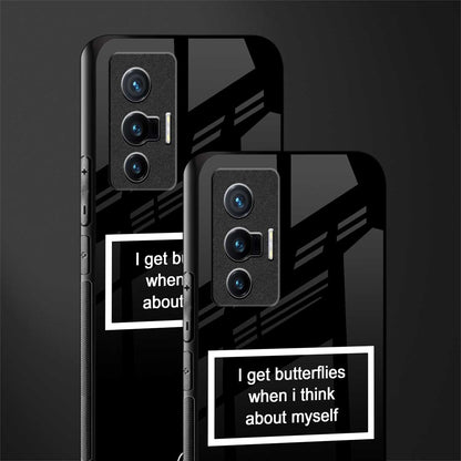 i get butterflies black edition glass case for vivo x70 image-2