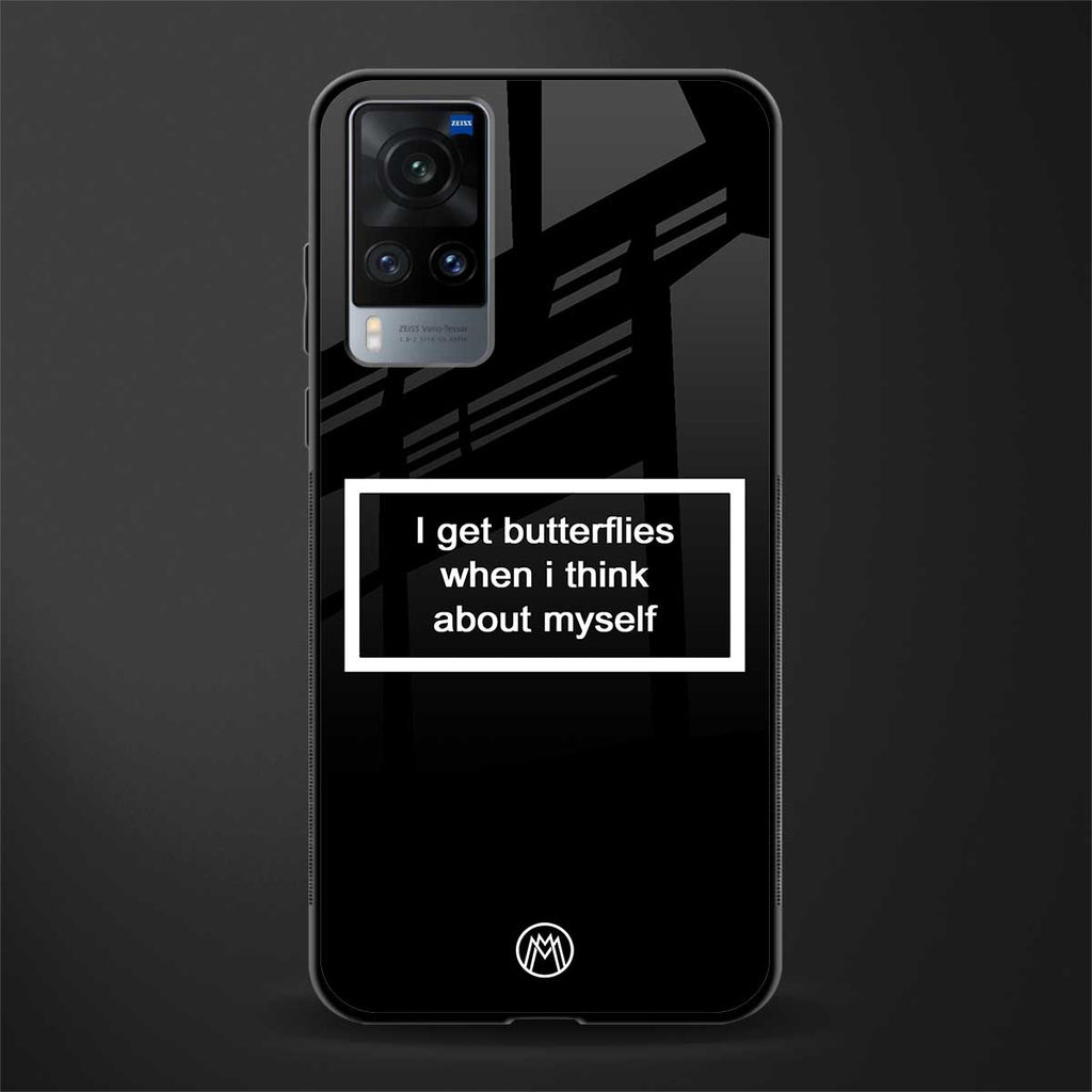 i get butterflies black edition glass case for vivo x60 image