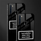 i get butterflies black edition glass case for samsung a21 image-2