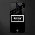 i get butterflies black edition glass case for oneplus 8 image