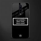 i get butterflies black edition glass case for oneplus 8 image