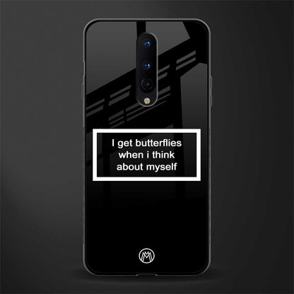 i get butterflies black edition glass case for oneplus 8 image