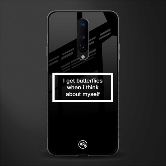 i get butterflies black edition glass case for oneplus 8 image