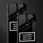 i get butterflies black edition glass case for oneplus 6t image-2