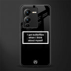 i get butterflies black edition back phone cover | glass case for vivo v25 pro 5g