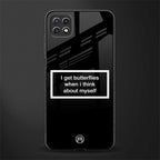 i get butterflies black edition back phone cover | glass case for samsung galaxy f42