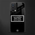 i get butterflies black edition back phone cover | glass case for oppo a74 4g