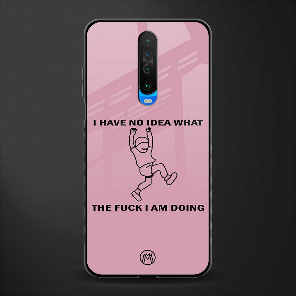 i have no idea glass case for poco x2 image