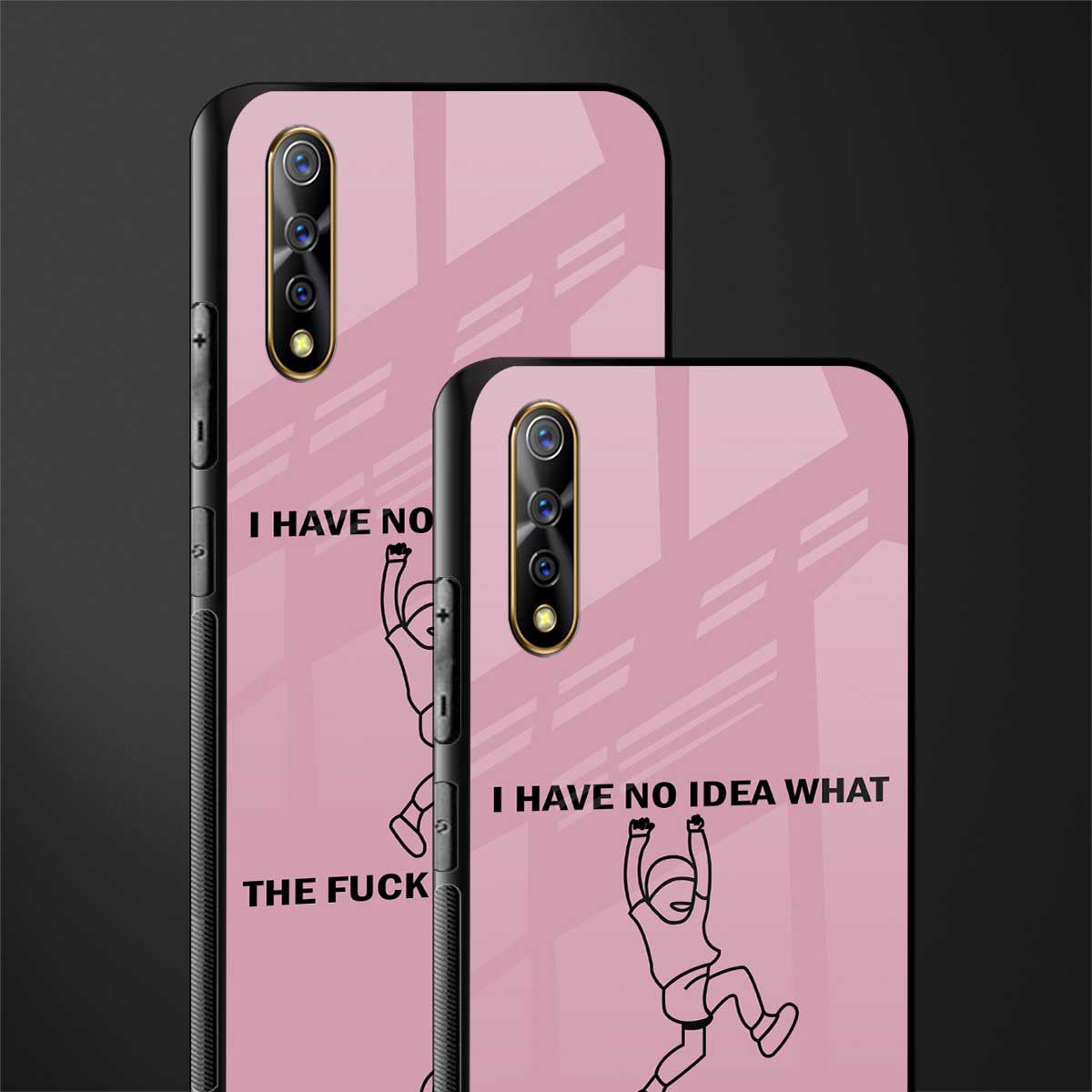 i have no idea glass case for vivo z1x image-2