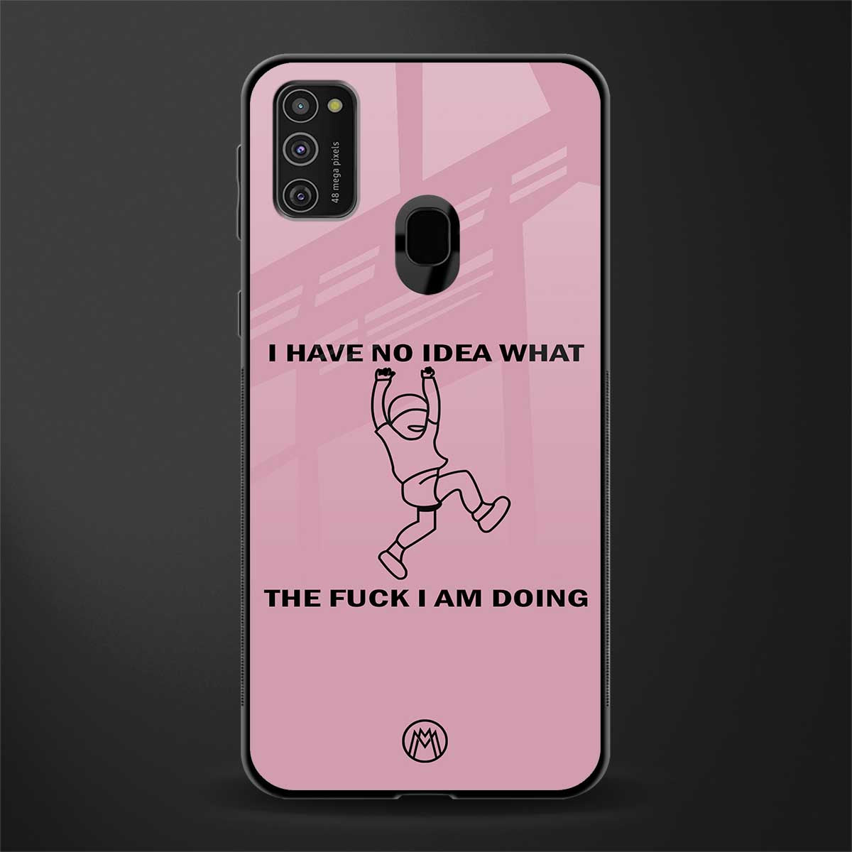 i have no idea glass case for samsung galaxy m21 image