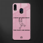 i have no idea glass case for samsung galaxy a30 image